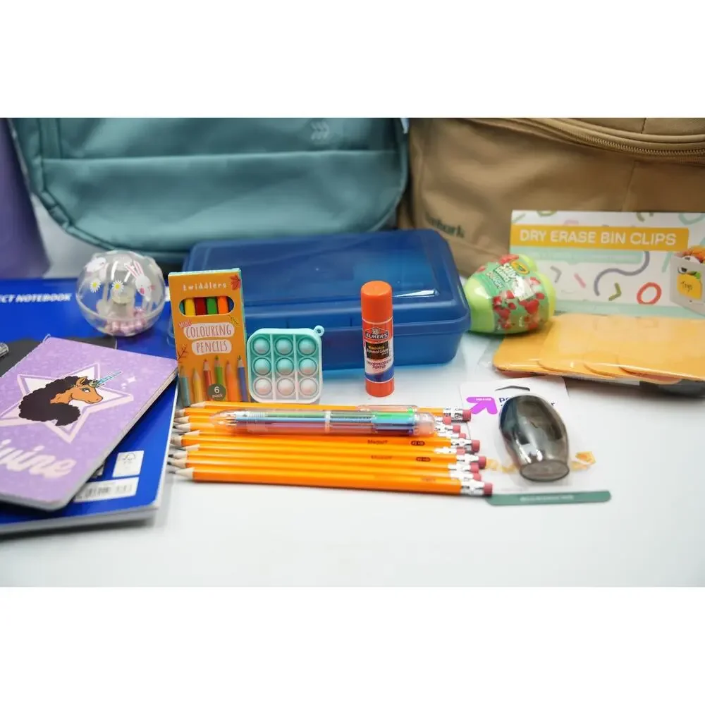 All in Motion Backpack Back to School Bundle w/ Supplies, Lunch Bag